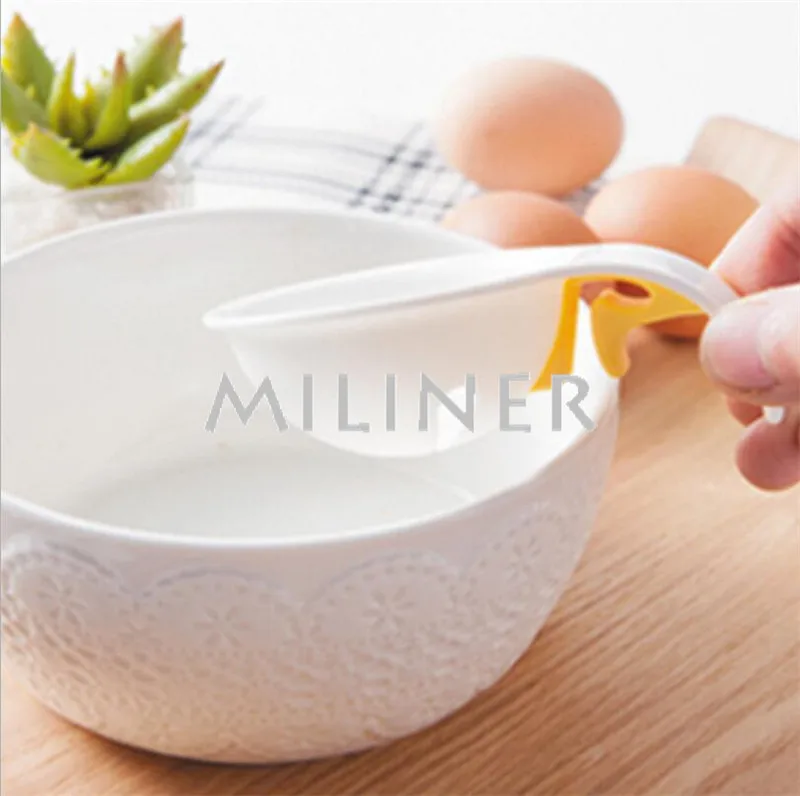 Мини Яичный желток Белый сепаратор с силиконовым держателем Эко дружественных