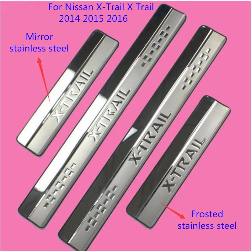 Защитная Накладка на порог автомобильной двери наклейки педали для Nissan X Trail Xtrail