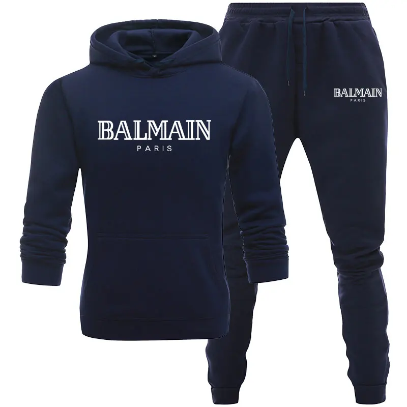 

New mens hoodie suit brand sportswear track suit suit mens pullover sweater hoodie + sports pants jogging mens hoodie