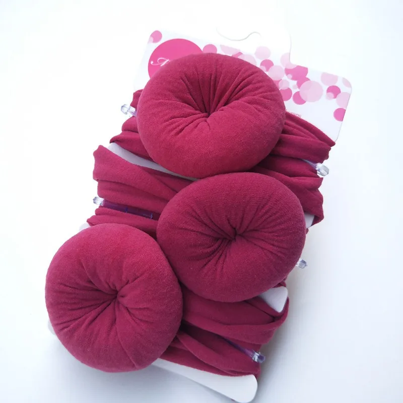 

3pcs Baby Head Band Set Solid Color Bow Knot Flower Baby Girls Headbands Cotton Soft Elastic Cute Newborn Infant Head Wear
