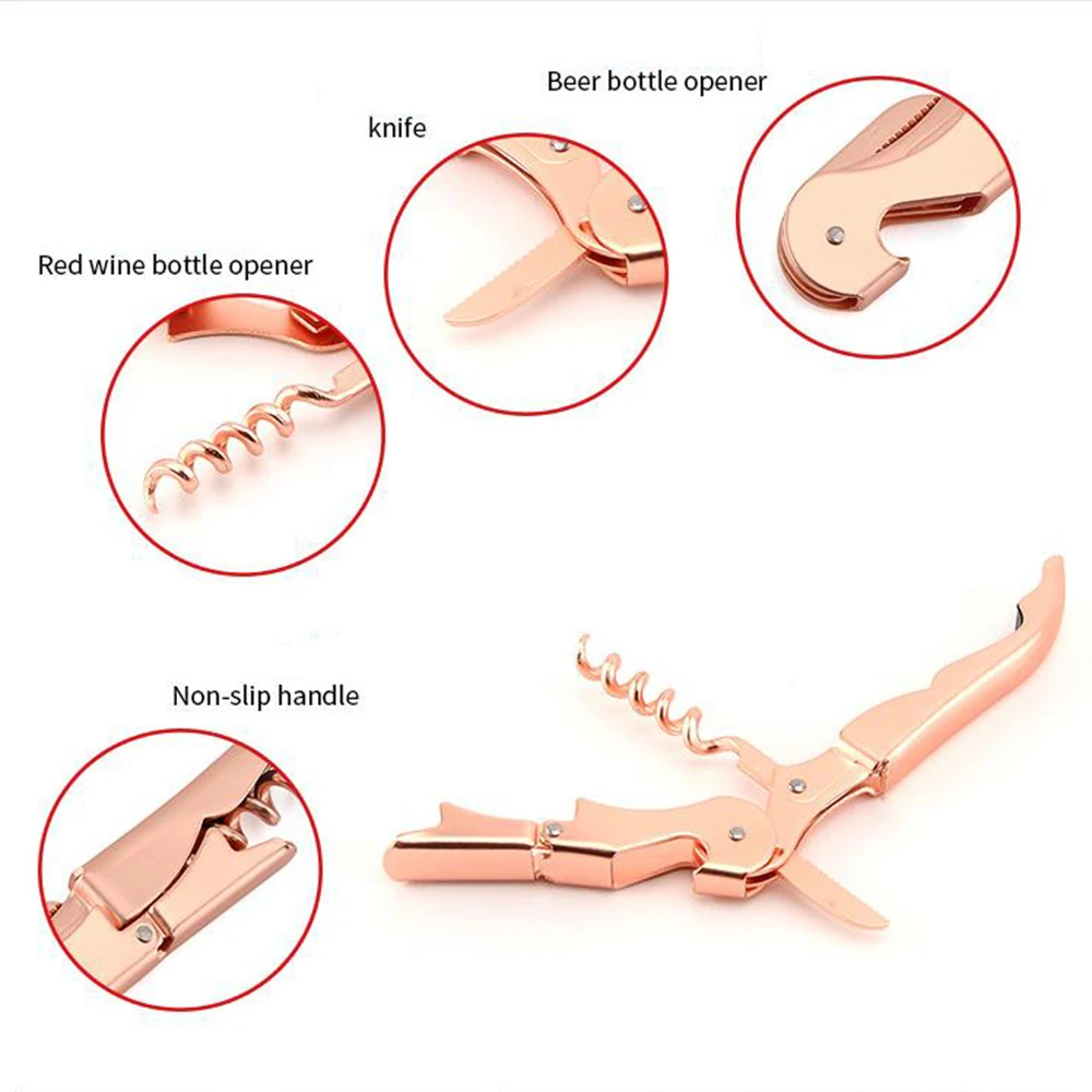 Portable Multifunction Wine Beer Bottle Openers Stainless Steel Hippocampus Shaped Spiral Opener Party Bar | Дом и сад