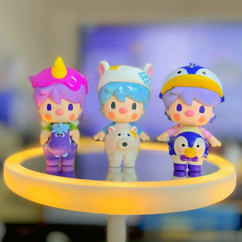 POP MART-figuras de acci&oacute;n Kawaii para beb&eacute;s, mu&ntilde;ecos coleccionables de animales, caja completa, Env&iacute;o Gratis-0