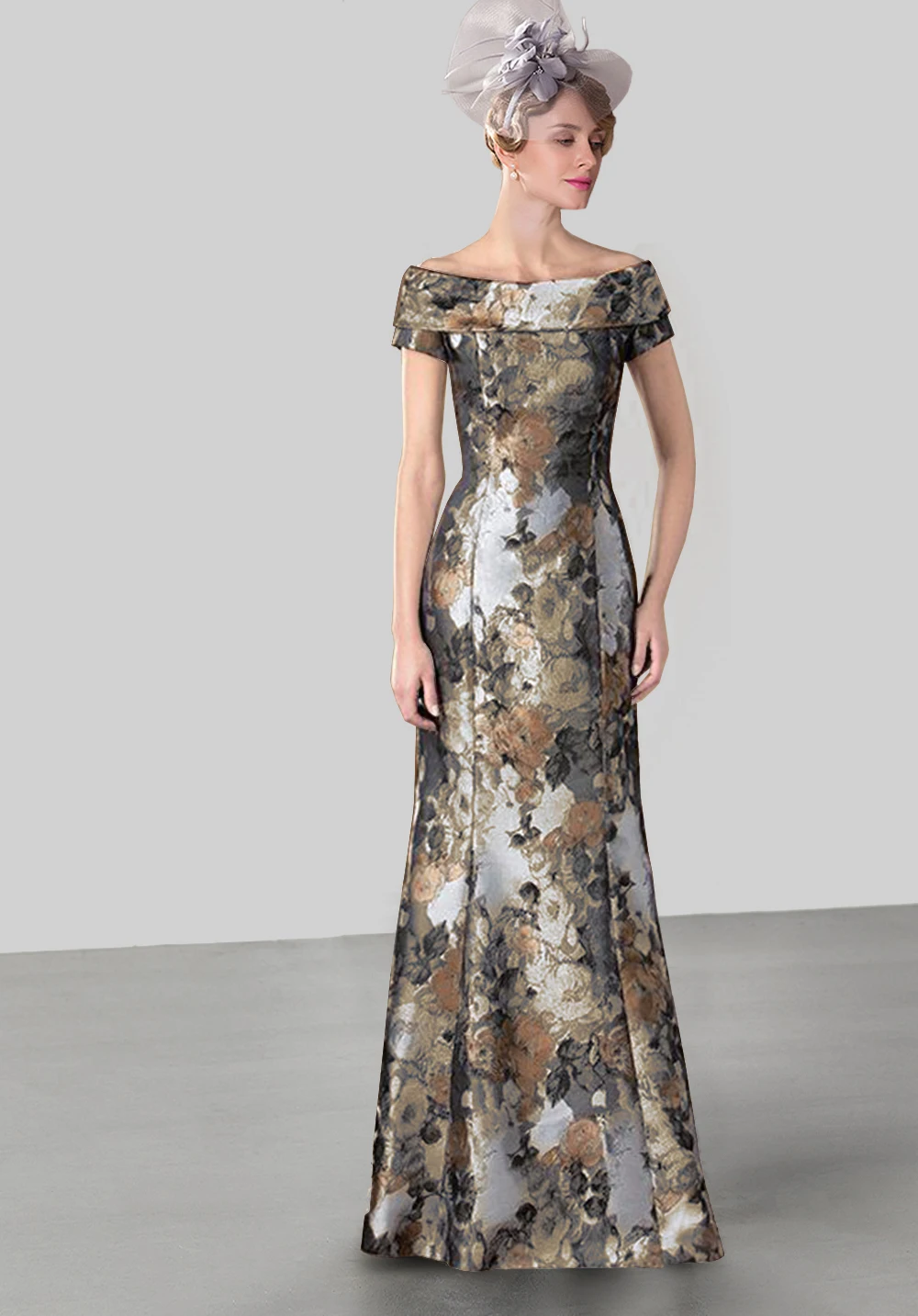 Tailor Shop Custom Made Summer Party Guest Gown Brocade Jacquard Plus Size Mother Of The Bride Formal Dress Wedding | Свадьбы и