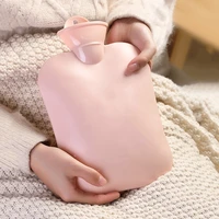 newly cartoon hot water bottle with plush cover multipurpose water filled hand warmer practical winter supplies