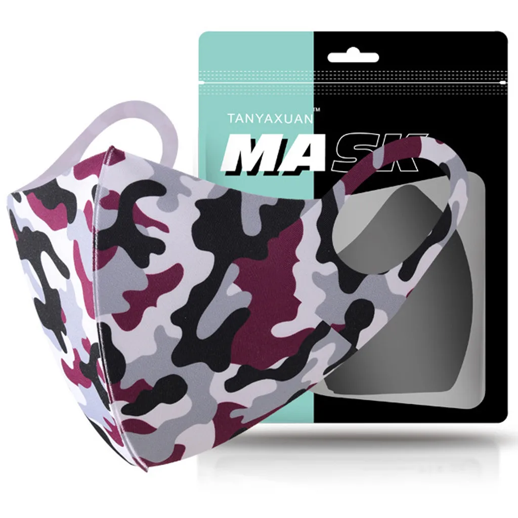 PM2.5 камуфляжная дышащая маска для рта моющаяся и многоразовая ветрозащитная