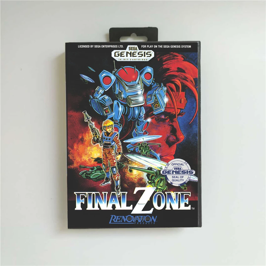 Финальная зона Крышка США с розничной коробкой 16 бит MD игровая карта для Sega Megadrive