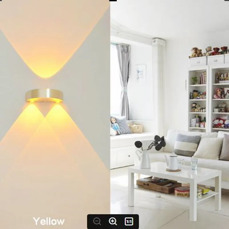 2 шт./лот настенные светильники внутреннего светодиодный 3 Вт AC110/220V современный