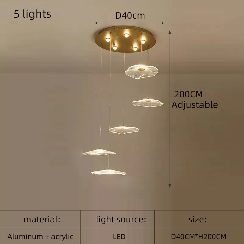 

Подвесная люстра Yingxuan LED золотая