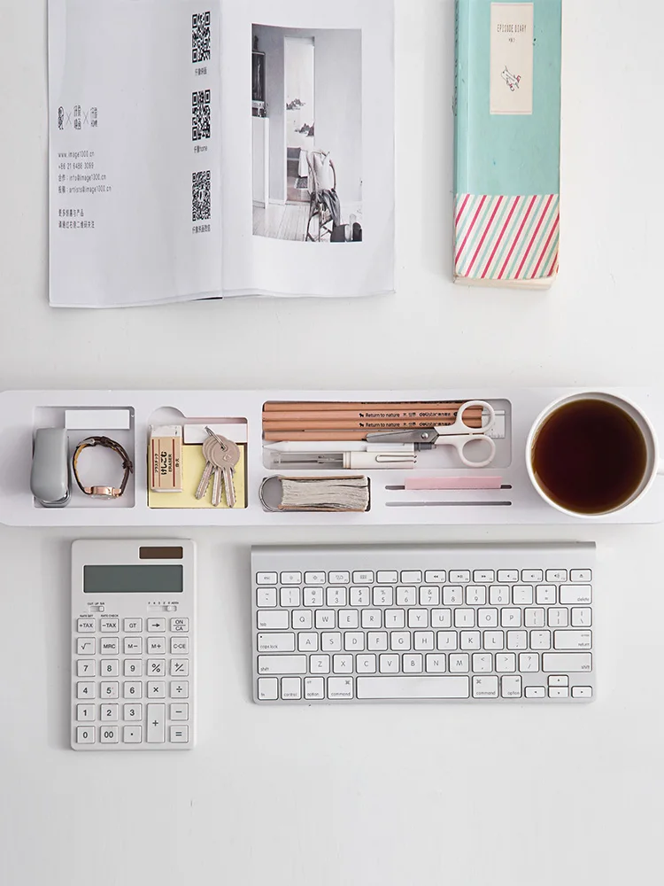 Настольные полки для хранения офисный органайзер компьютерная полка клавиатуры