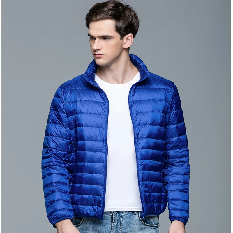 Men Down Jackets ultra Light Coat Winter Oversize Autumn Warm Puffer jacket Jacket Parka Doudoune Homme | Мужская одежда