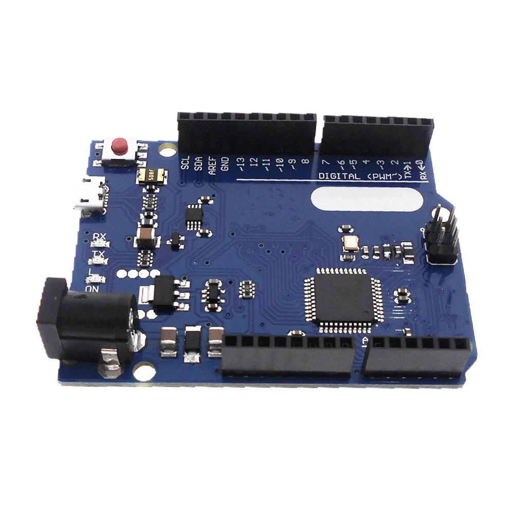 Макетная плата с USB кабелем для Leonardo R3 Microcontroller Atmega32u4|Детали и аксессуары