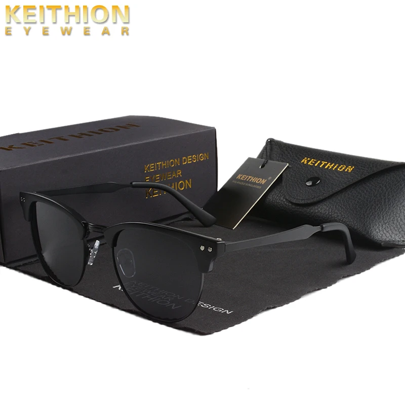 Солнцезащитные очки KEITHION для мужчин и женщин поляризационные в полуоправе