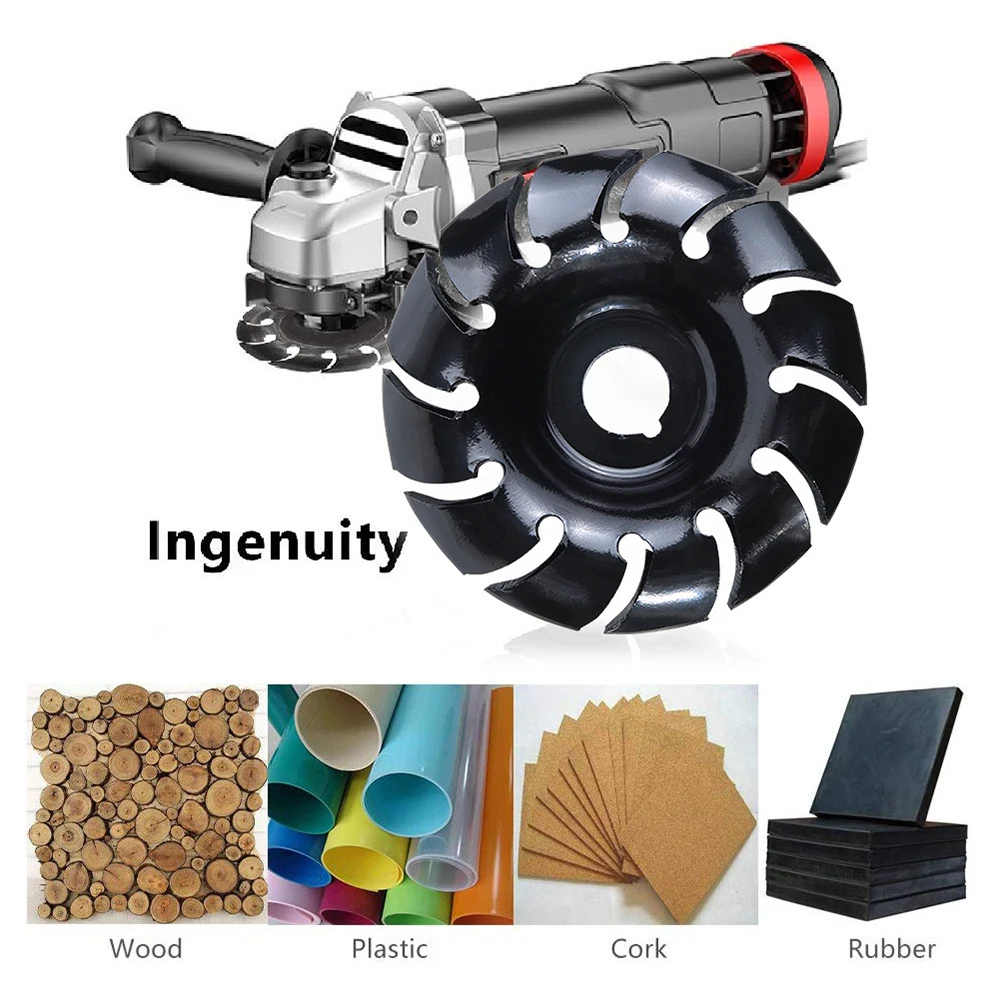 

Wood Carving Polishing Cutter Twelve-Tooth Blade Manganese Steel Quick-Dressing Shaping Knife Disc Portable Attachment Tool