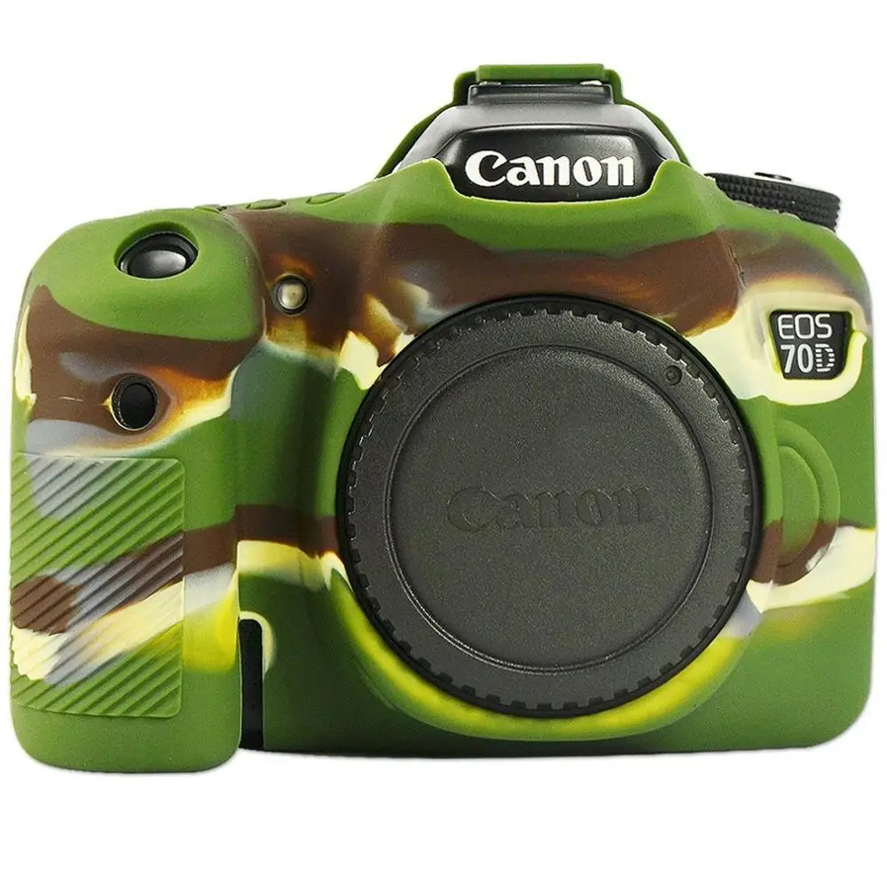 Силиконовые Камера чехол для цифровой однообъективной зеркальной камеры Canon EOS R 1300D T6 M50 5D II III IV 5D3 5D4 4000D T100 800D T7i 6D II 6D2 80D 200D 250D SL2 SL3 750D