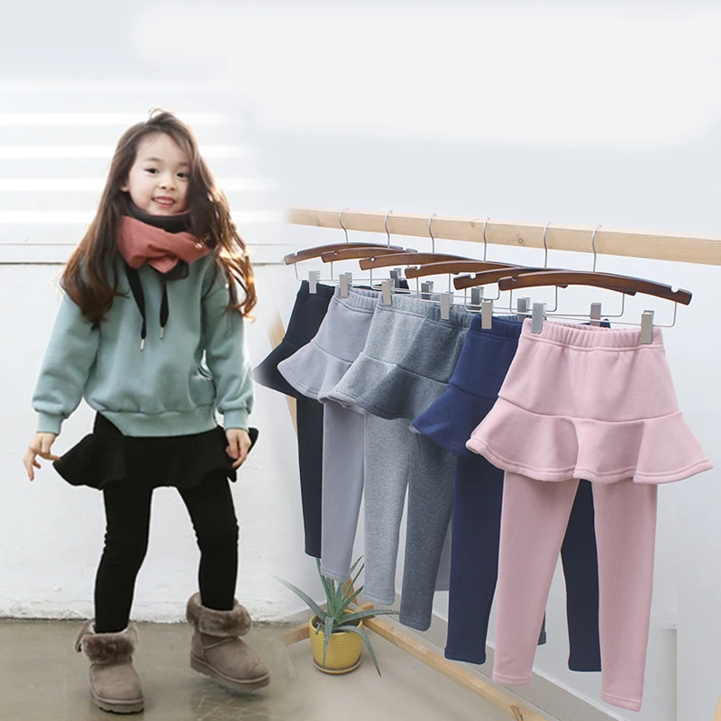 Хлопковые леггинсы для маленьких девочек юбка брюки штаны детские сезон весна