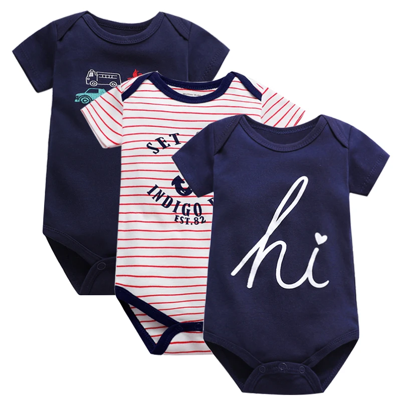 Комбинезоны для новорожденных 3 шт./Лот 100% хлопок | Детская одежда и обувь