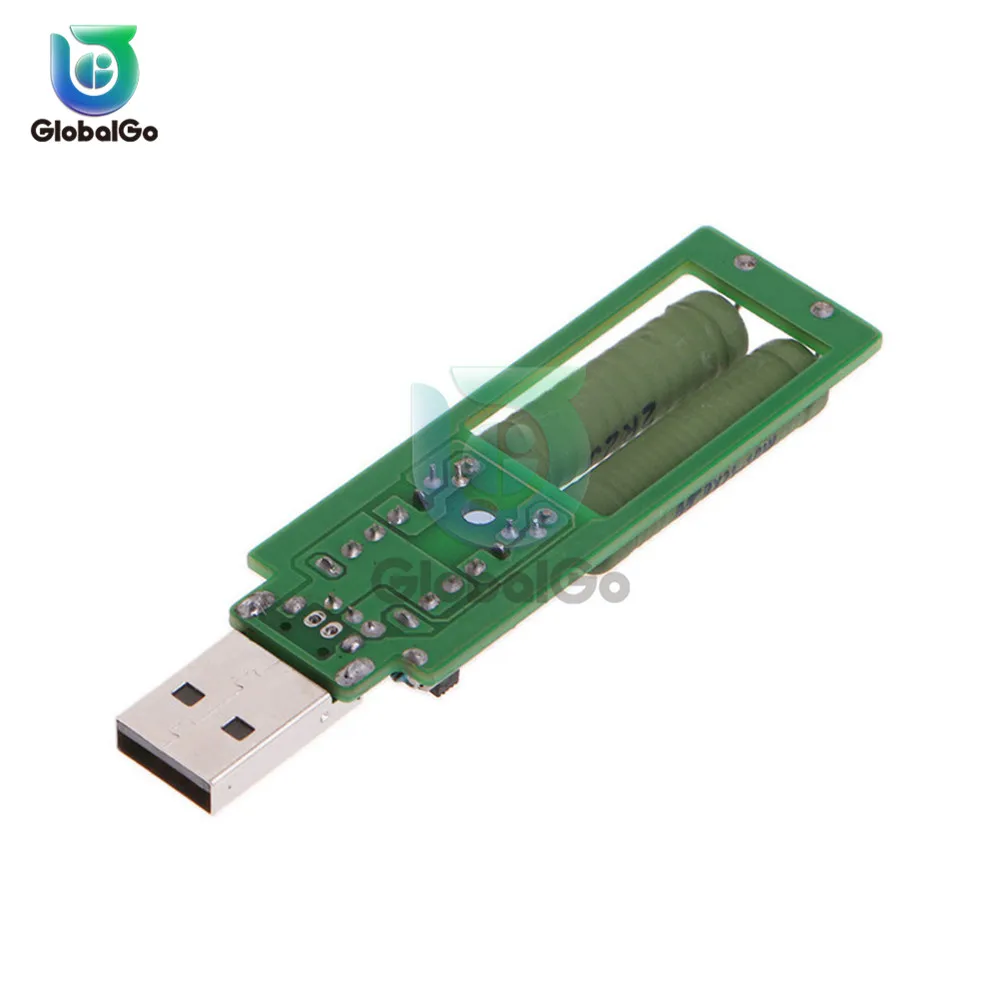 Миниатюрный разрядный USB-резистор с выключателем 1A 2A светодиодный индикатор