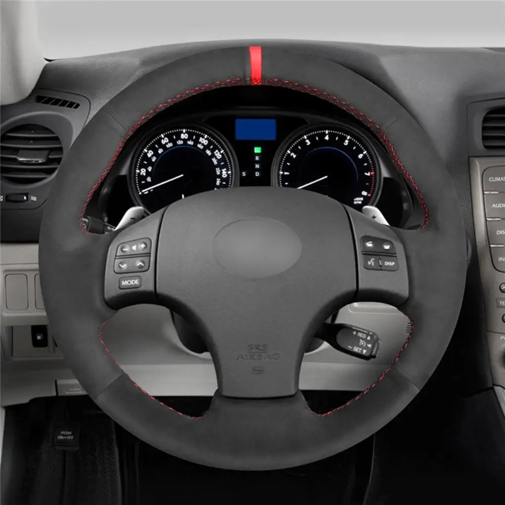 MEWANT черные замшевые чехлы на руль из натуральной кожи для Lexus IS IS250 IS250C IS300 IS300C IS350