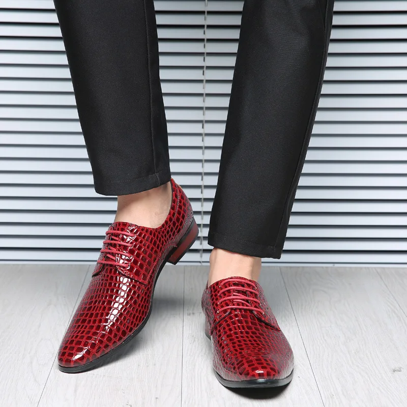 

Men Dress Shoes Italian Brand Leather Shoes Flat Classic Formal Shoes Men Loafers Male Breathable Business Shoes Plus Size 38-47