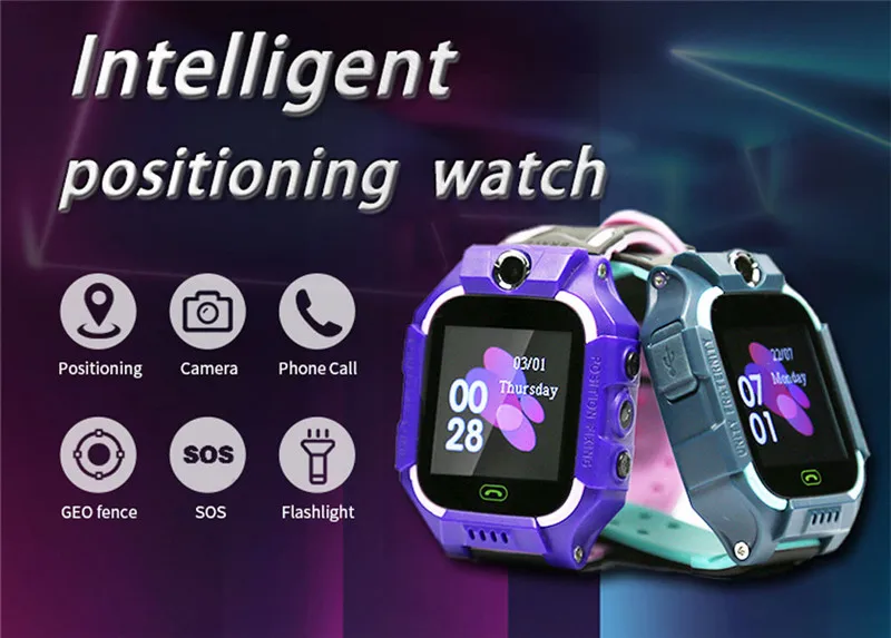 2019 дети анти потеря безопасный gps трекер SOS Вызов умные часы GSM телефон для Android