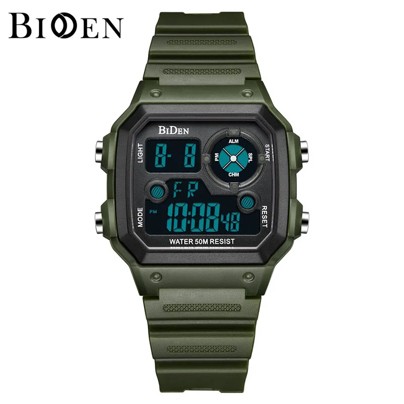 

BIDEN Brand Men Digital Watch Military Smart Armys Sport Waterproof Wrist Watch Date Waterproof Bracelet Male Relogio Masculino