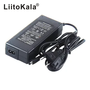 hk liitokala 54 6 v charger 13 s 48 v 2a li ion battery charger dc output 5 5 2 1mm 54 6 v lithium polymer battery charger free global shipping