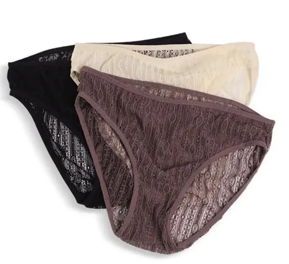 3 шт./упаковка женские трусики из 100% шелка с подкладкой в сеточку размеры S M L TG003 |