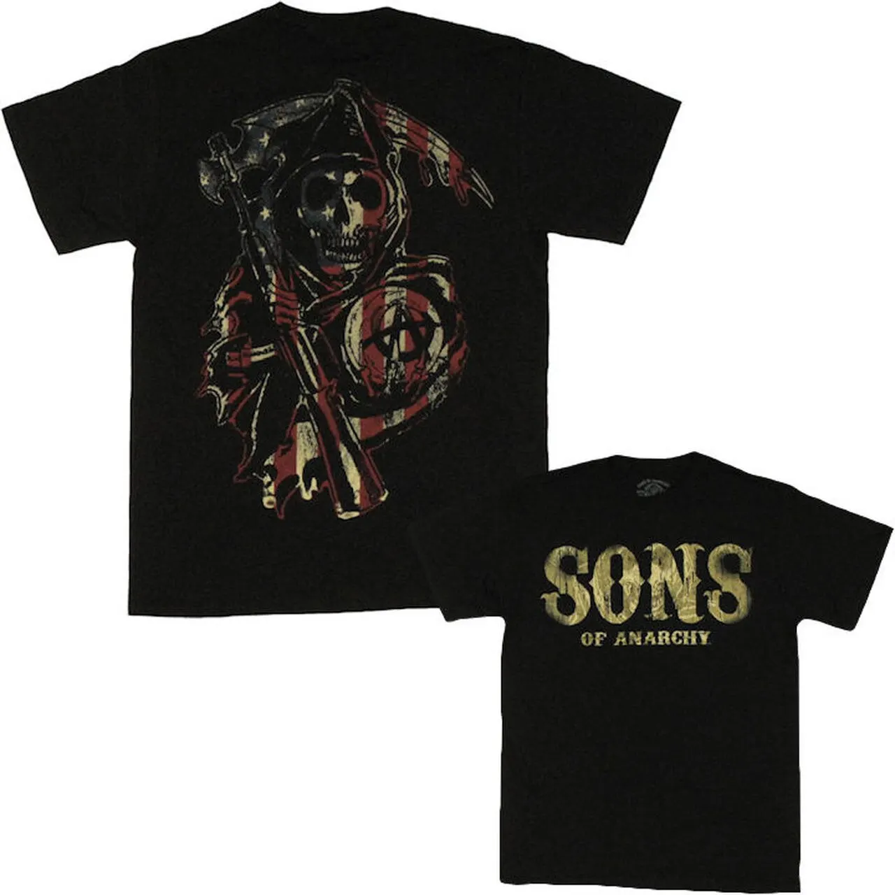 

Sons of Anarchy, American Reaper. Fashion Printed T-Shirt Summer Cotton Short Sleeve O-Neck Men's T Shirt New S-3XL