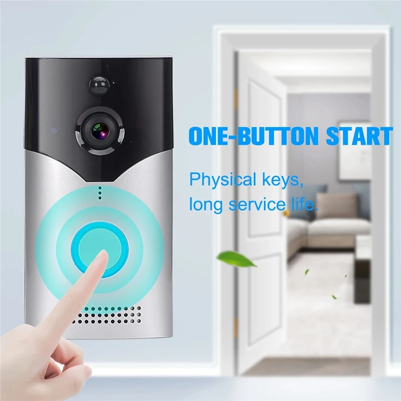 

1080P Wireless Doorbell Camera WiFi with Motion Detector System for Home Security Waterproof Surveillance Video