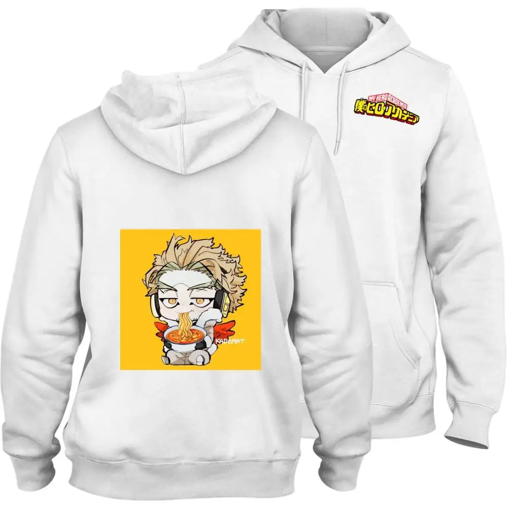 

My Hero Academia Print Cartoon Fashion Flannels Hooded Sweatshirt with Pocket Leisure Junior Sweater