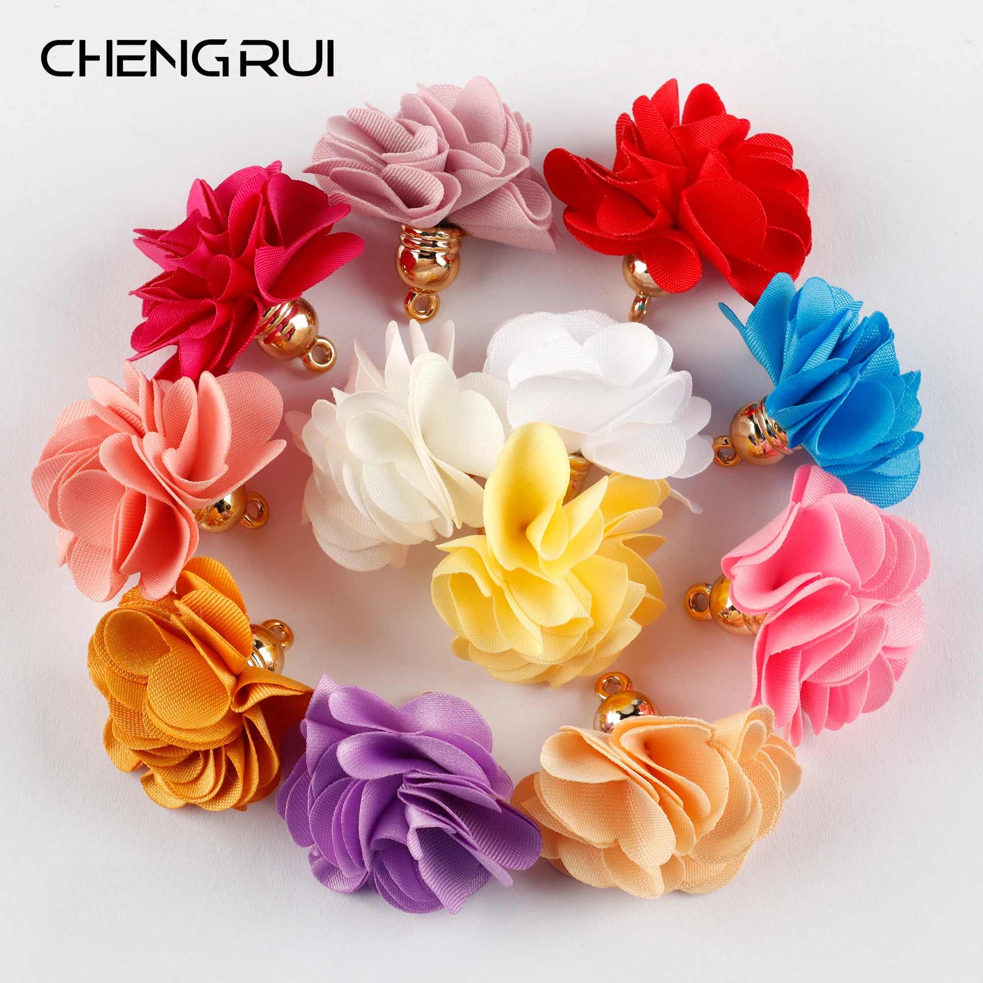 

CHENGRUI L21,jewelry making,earring accessories,flower pendant ,hand madetassel,charms,flower jewelry ,10pcs/lot