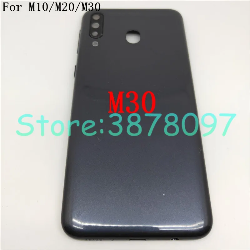 Новая Крышка батарейного отсека для Samsung Galaxy M10 M20 M30 задняя крышка со стеклом