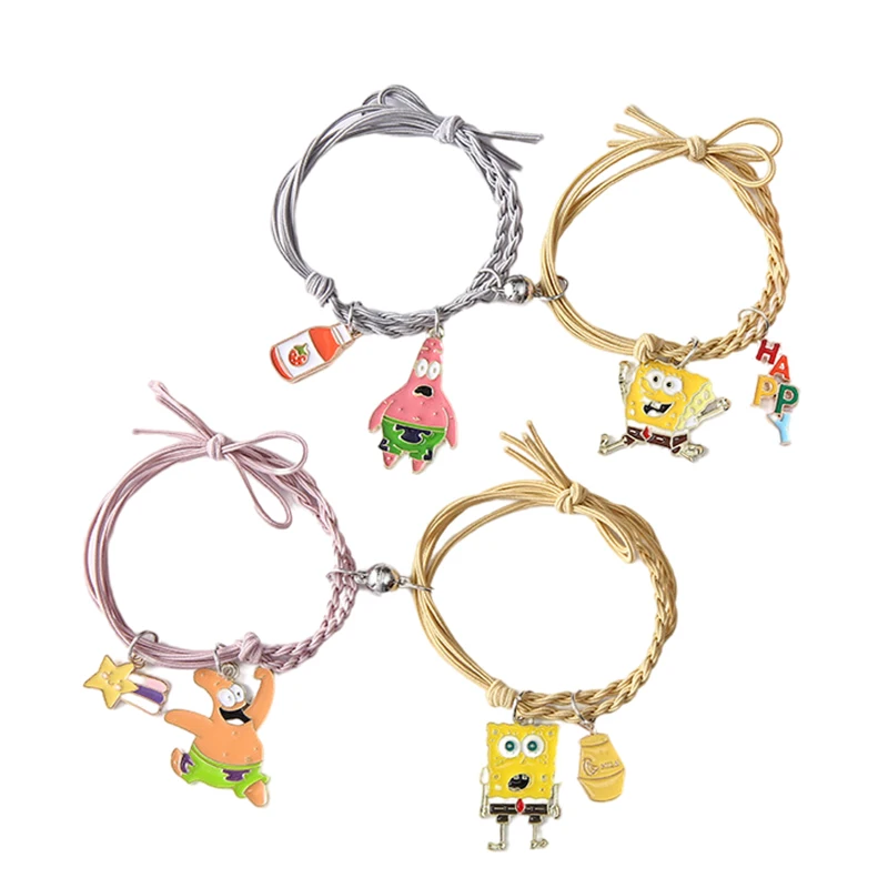 New 2022 Kawaii Cute Hair Ring Bracelet Cartoon Anime Dolls Gift Toys for Girls