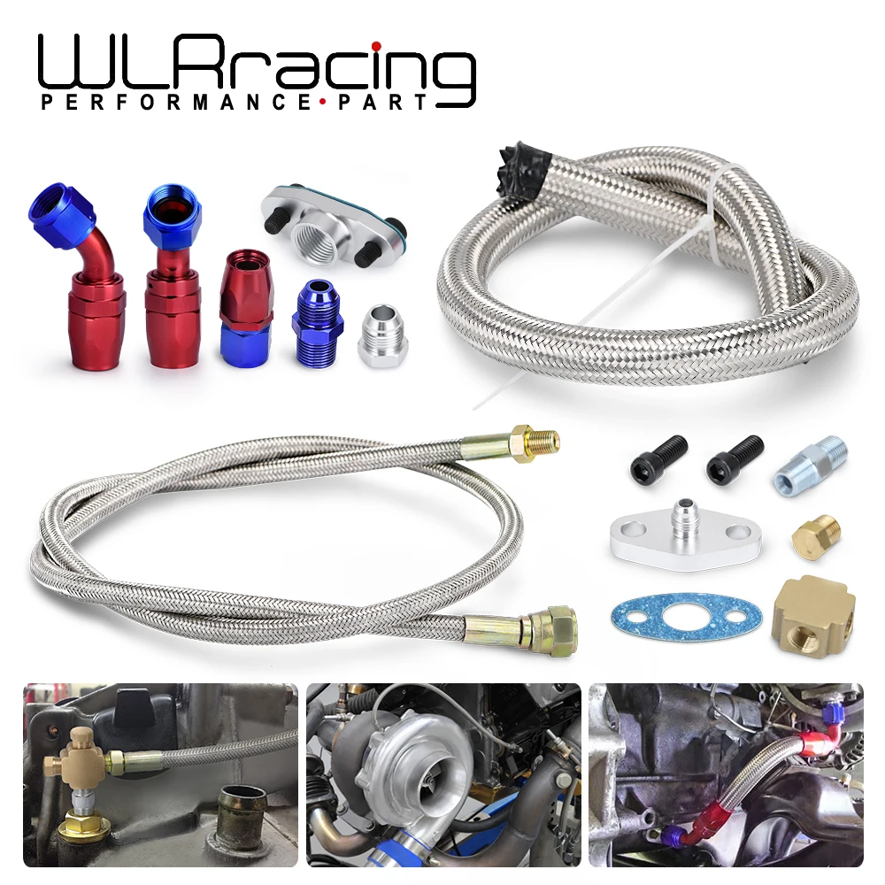 WLR RACING T3 T4 T3/T4 T70 T66 TO4E турбо линия подачи масла возврата слива комплект TOL21|kit blue|turbo