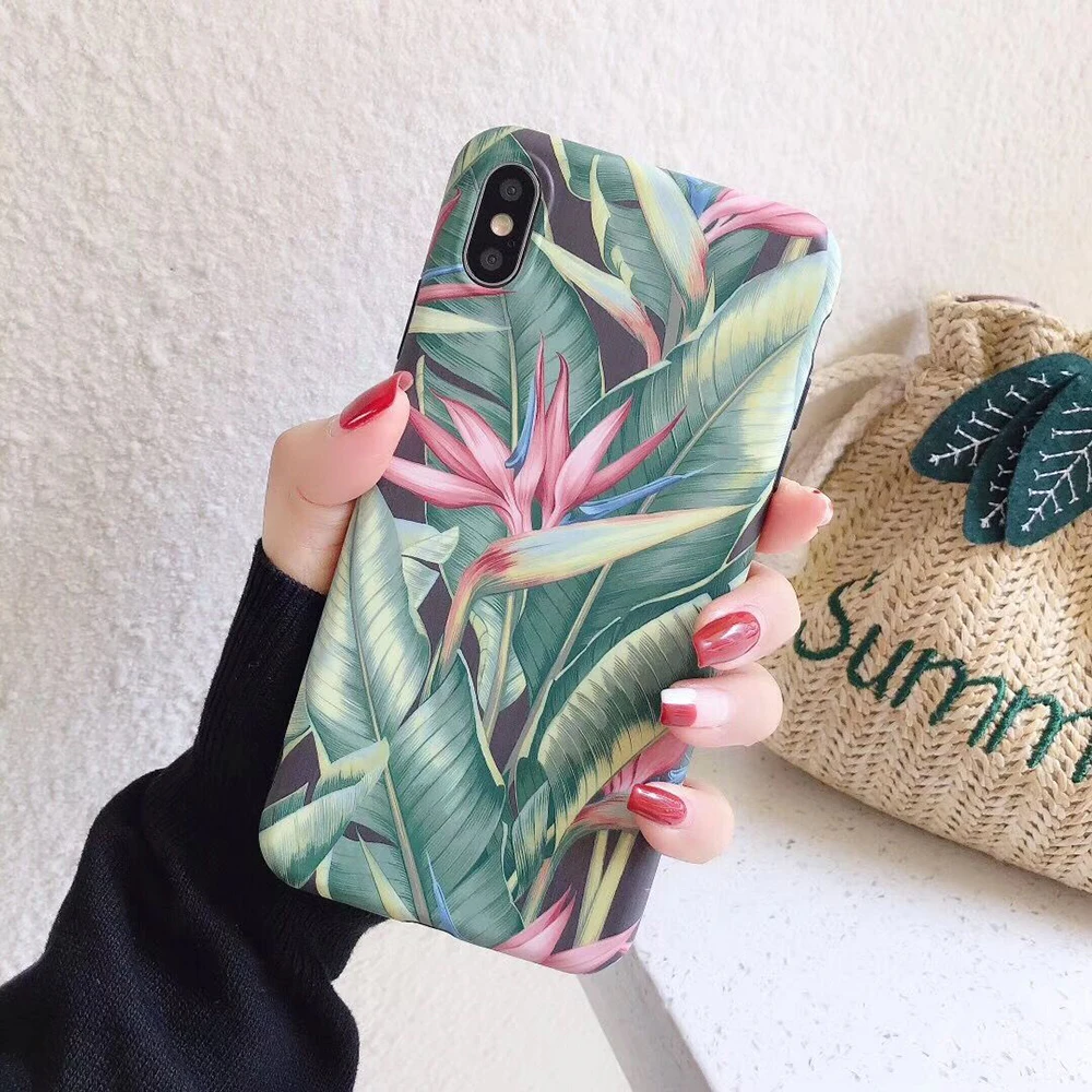 Винтажный чехол LOVECOM с листьями дерева для iPhone 11 Pro Max XR X XS 7 8 6 Plus мягкая задняя