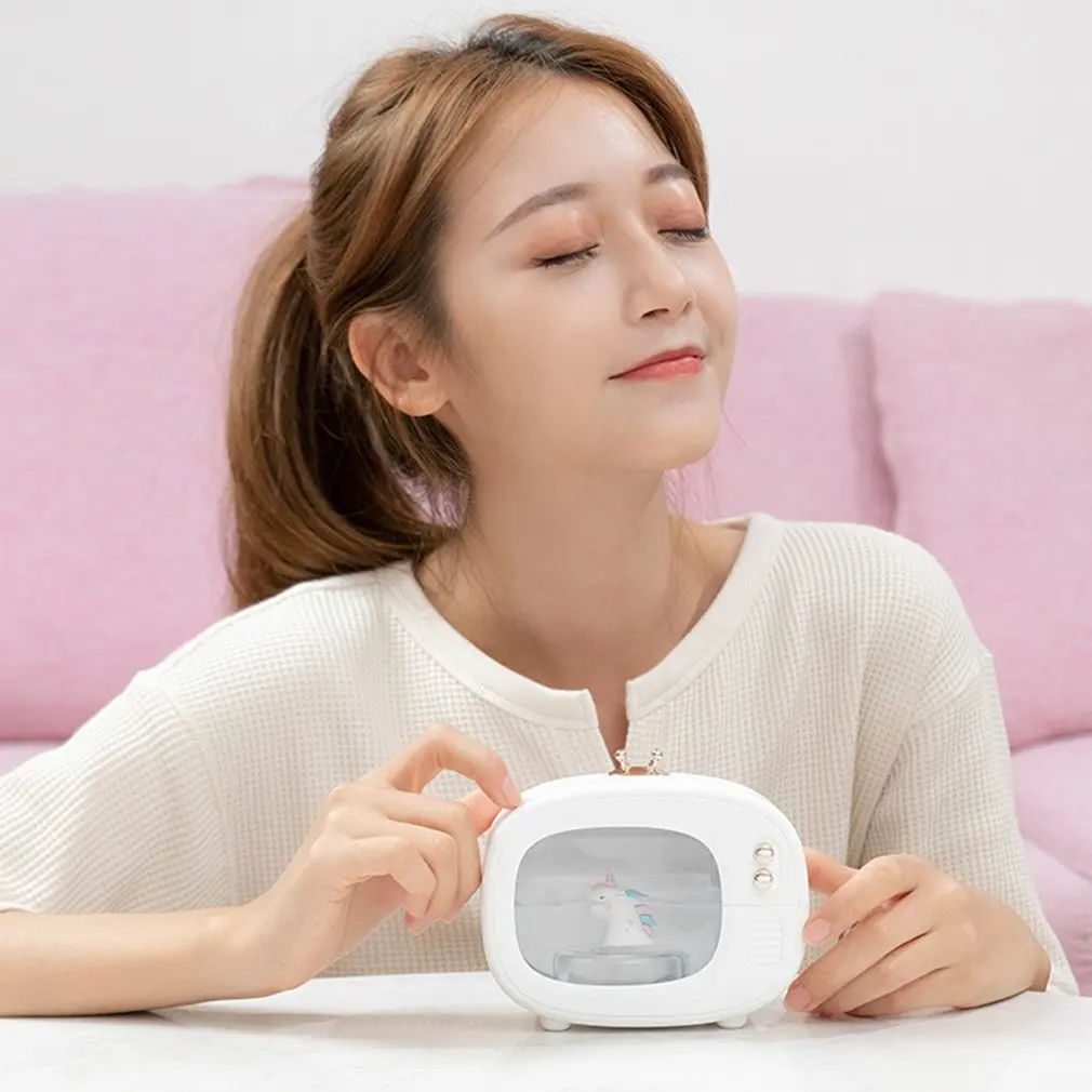 

Cute Pet TV Humidifier USB Rechargeable Creative Mute Spray For Home Bedroom Dormitory Purify The Air
