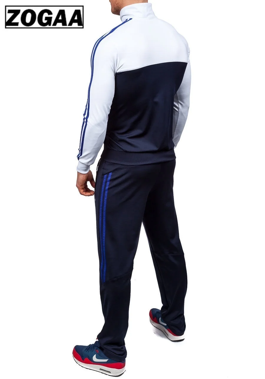 Комплект из 2 предметов Мужские штаны и топы ZOGAA новинка 2018 мужская мода большие