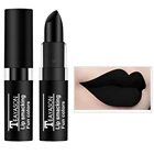 Водостойкая черная бархатная матовая губная помада, стойкий пигмент, нюдовый Фиолетовый Бальзам для губ, роскошный креативный макияж на Хэллоуин, косметика в стиле ретро