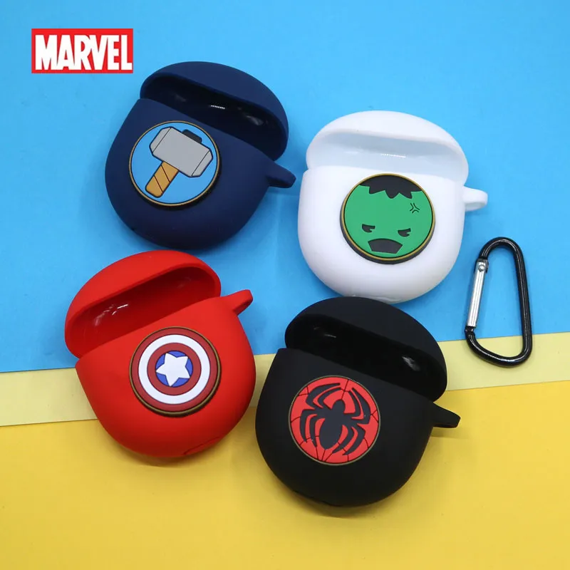 Чехол для наушников Bluetooth Marvel чехол Realme Buds Air Pro силиконовый беспроводных