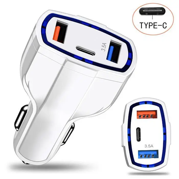 Car USB Charger Quick Charge 3.0 2.0 Mobile Phone 2 Port Fast for Tablet Car-Charger | Мобильные телефоны и аксессуары