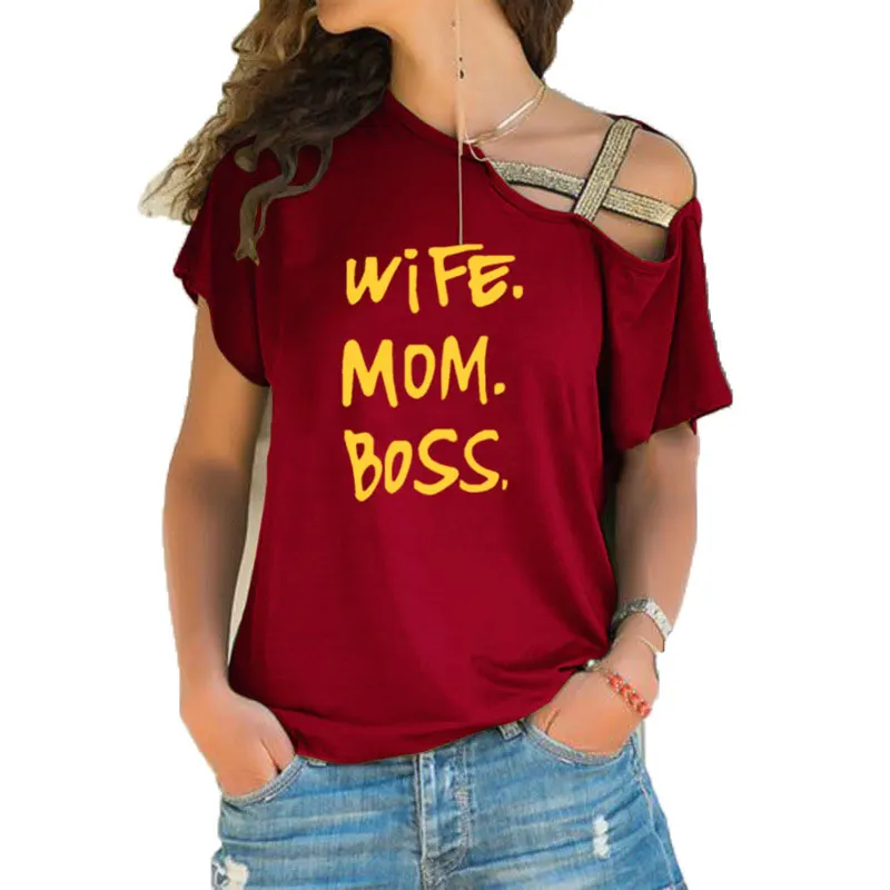 Модная женская футболка с карманами топ принтом надписей для жены мамы босса