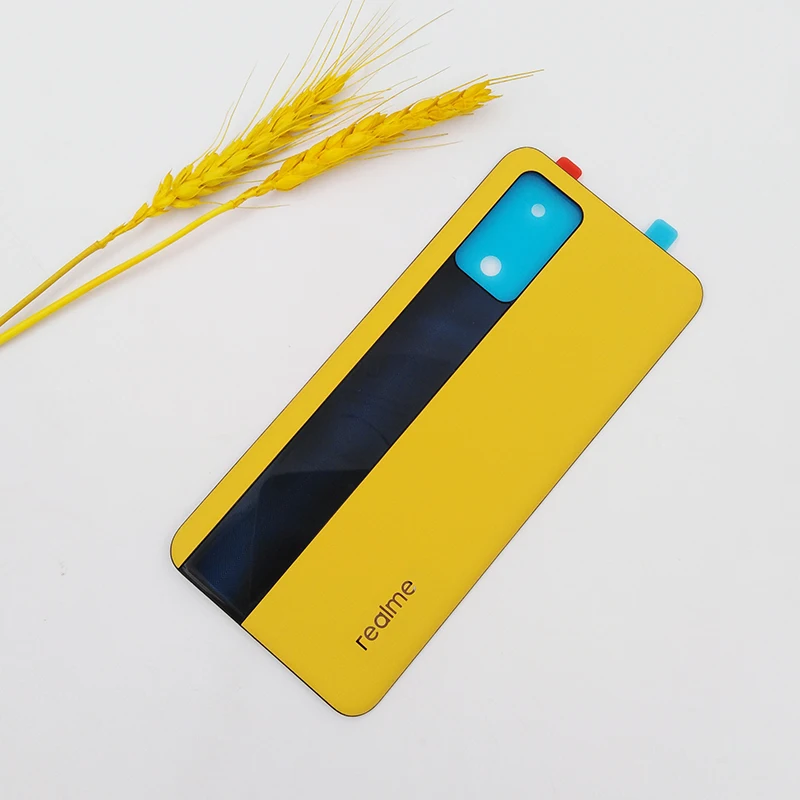 new back battery cover for oppo realme gt housing cover door phone rear case for realme gt rmx2202 repair replacement partslogo free global shipping