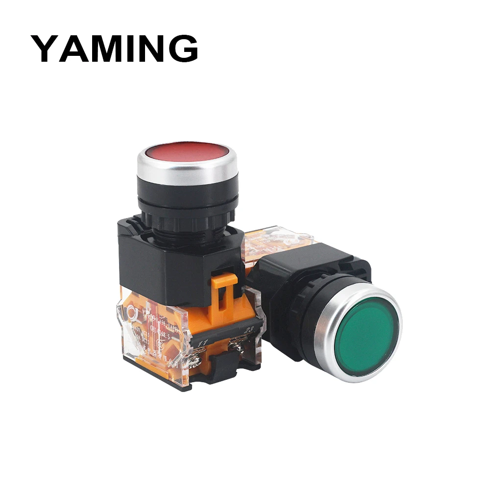2 шт. Электрический кнопочный переключатель ВКЛ ВЫКЛ позиции 22 мм|Выключатели| |
