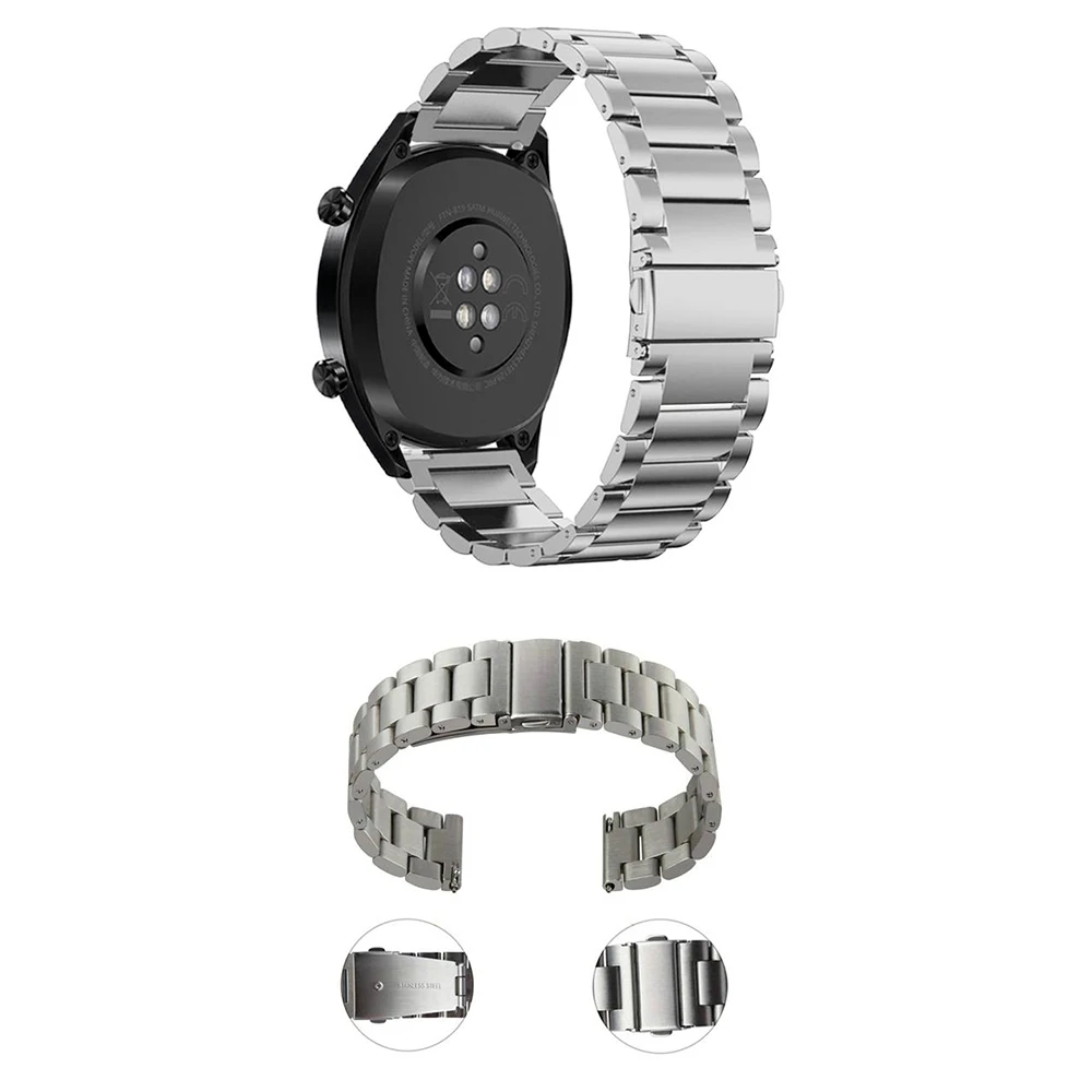 

22mm Stainless Steel Watchband For Xiaomi Huami Amazfit GTR 2e Smart watch Accessories Wristband Metal Men strap Bracelet