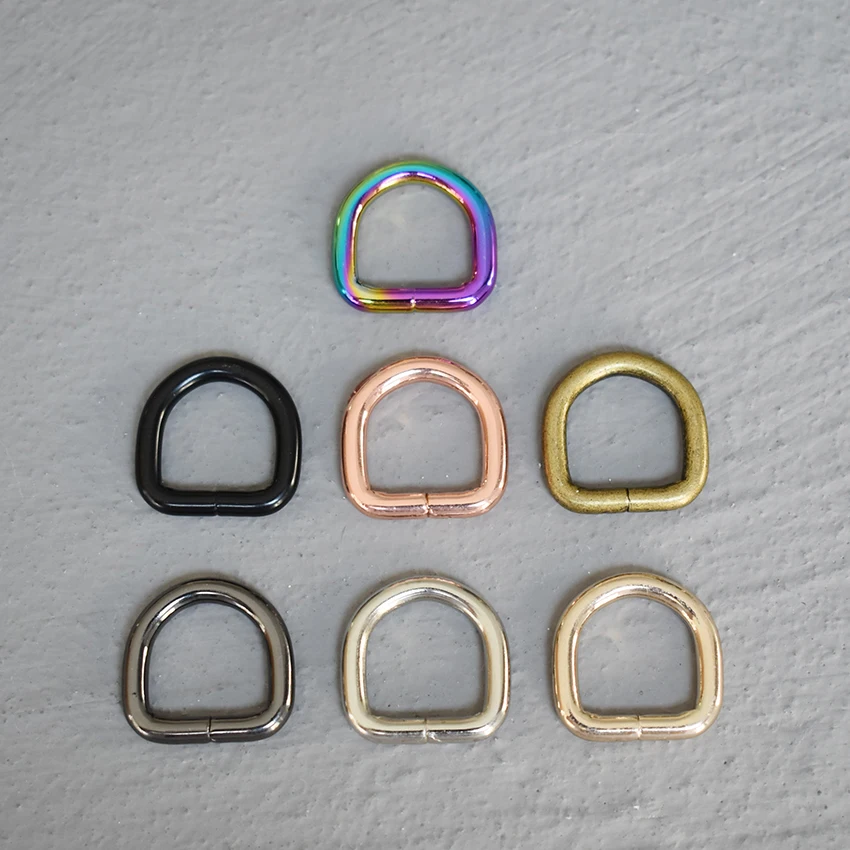 1 шт. металлическое неспаянное D-образное кольцо для 15 мм лямки собачий ошейник