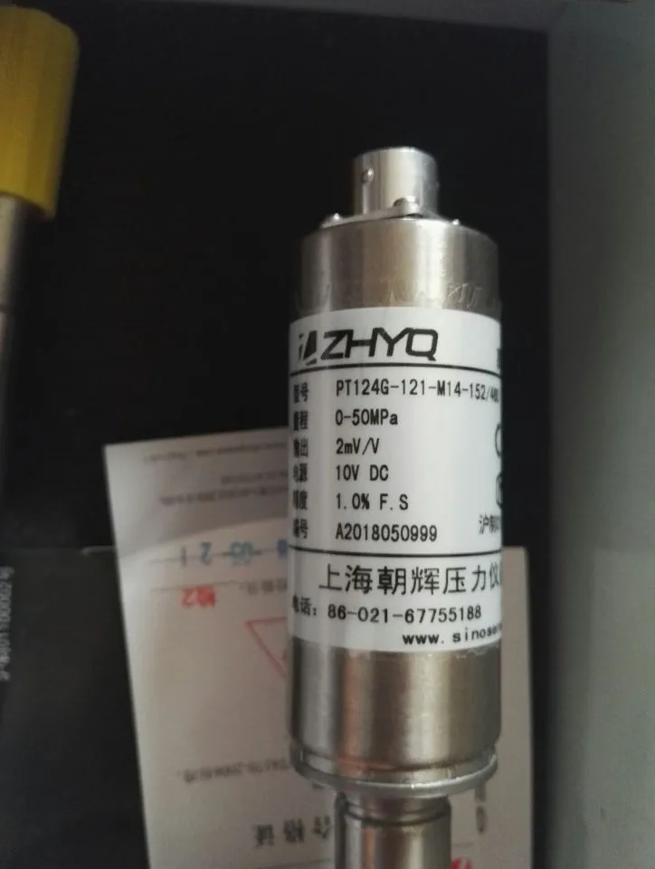 Фото ZHYQ высокотемпературный датчик давления PT124G-121-50MPA-M14-152/460-2мв/в | Инструменты