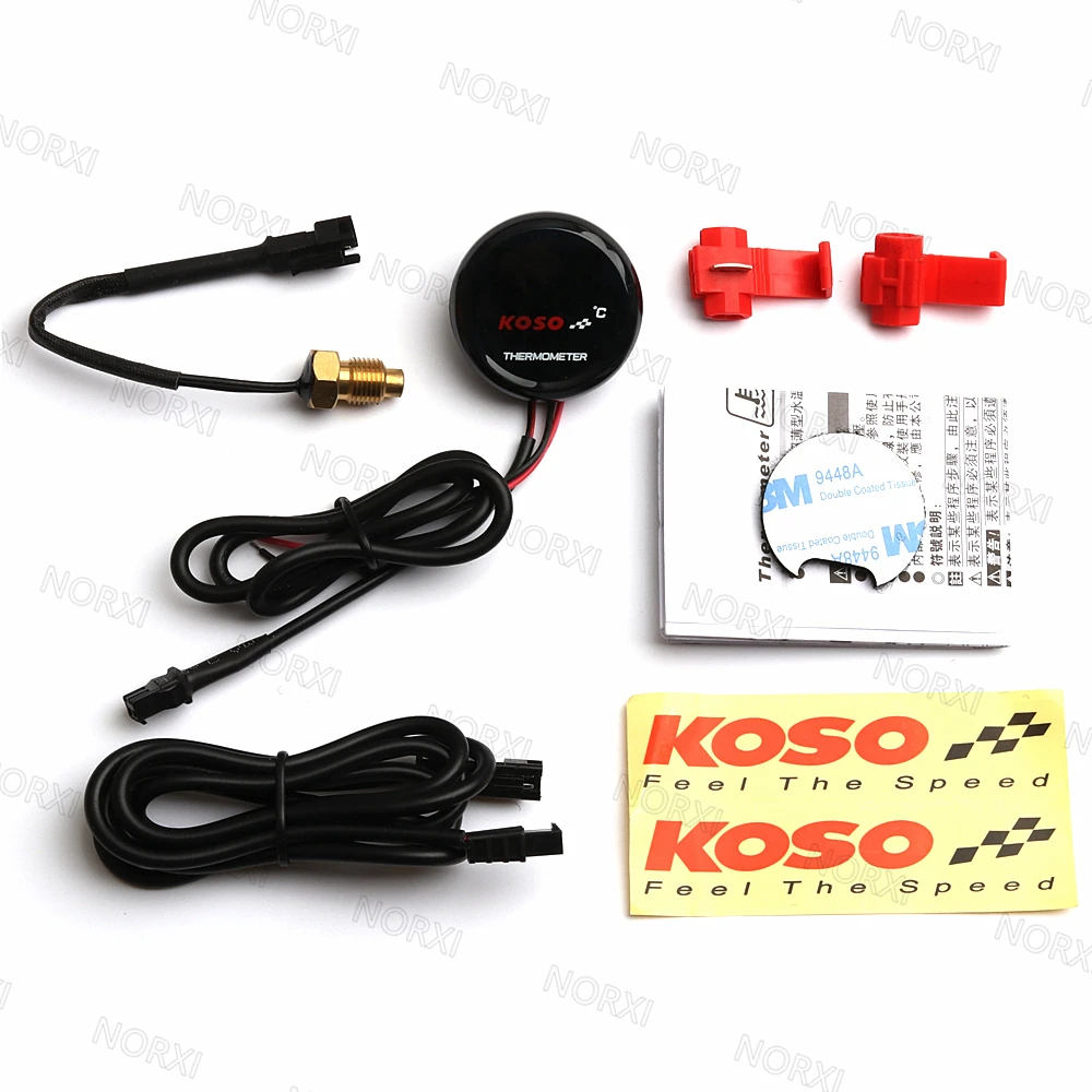 Новый Круглый датчик температуры для гоночного мотоцикла KOSO с сенсорной