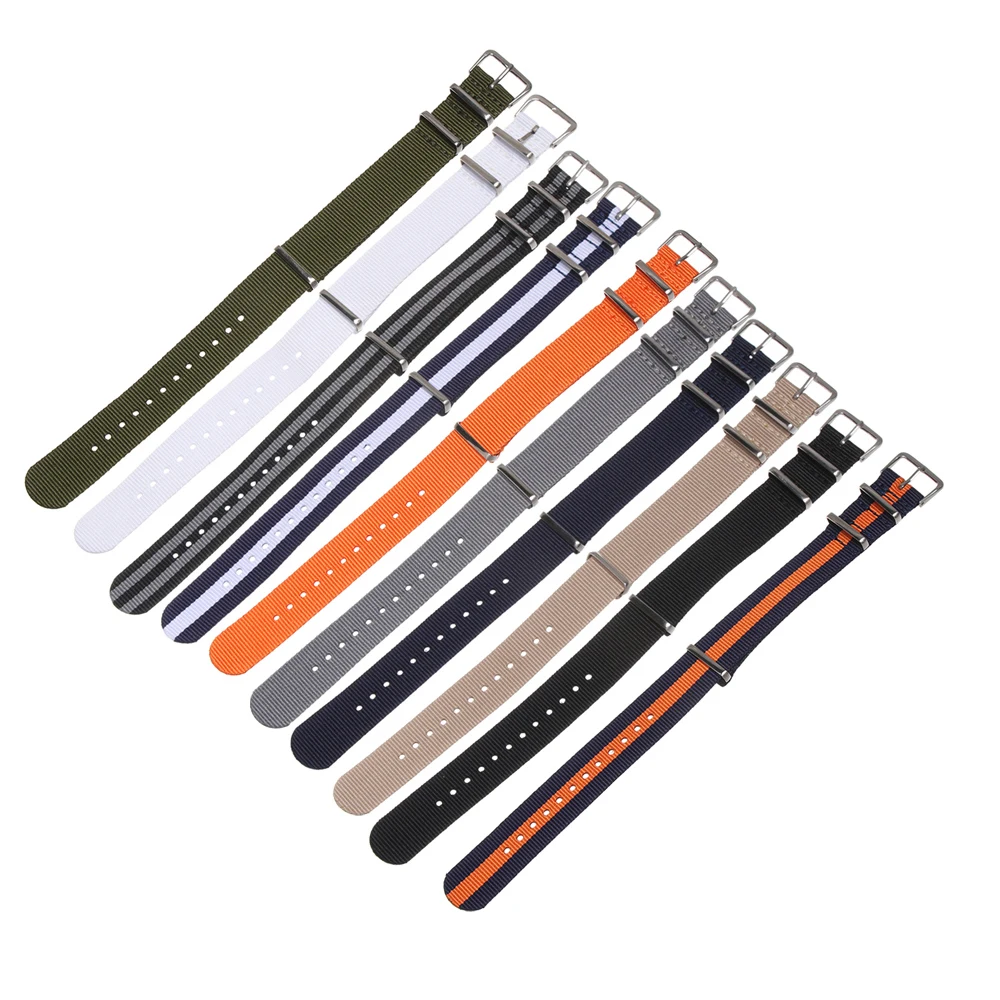 Универсальный нейлоновый ремешок для наручных часов MIIQNUS плетеный браслет