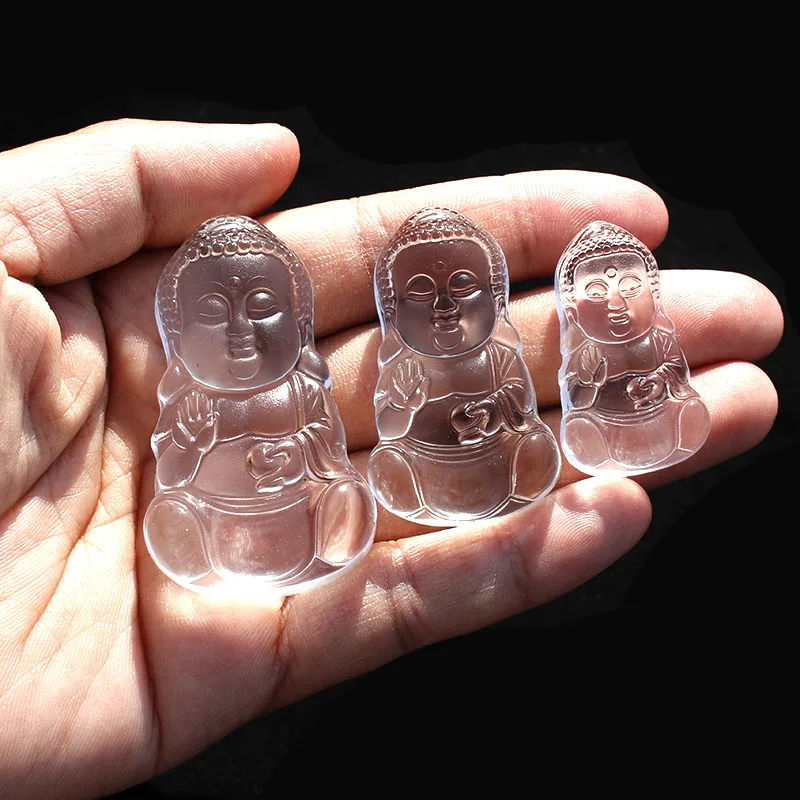 

1 шт. Натуральный прозрачный кристалл Baby Buddha для подвески