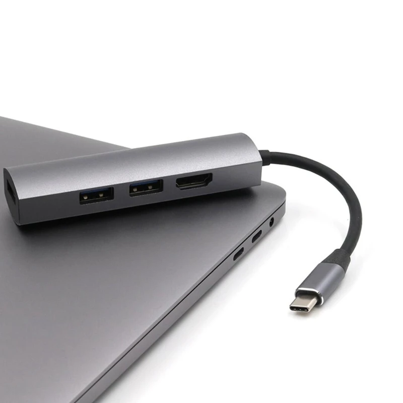 

4 in 1 Multi USB 3.0 HUB Type C to 4K HDMI Adapter for Matebook Samsung S8/S9 Note 9 USB C Hub